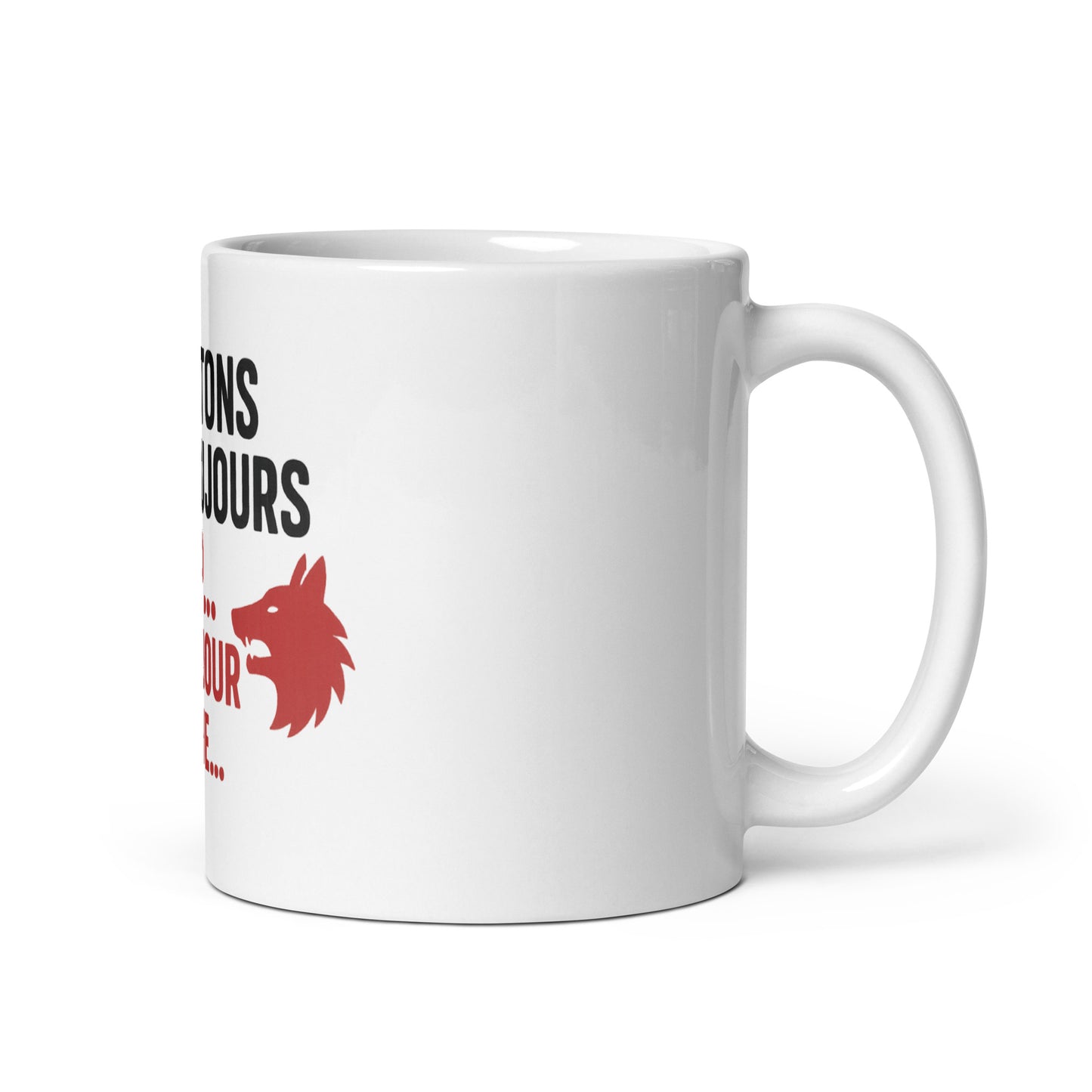 Mug - Les moutons rient toujours du loup… jusqu’au jour où il arrive.