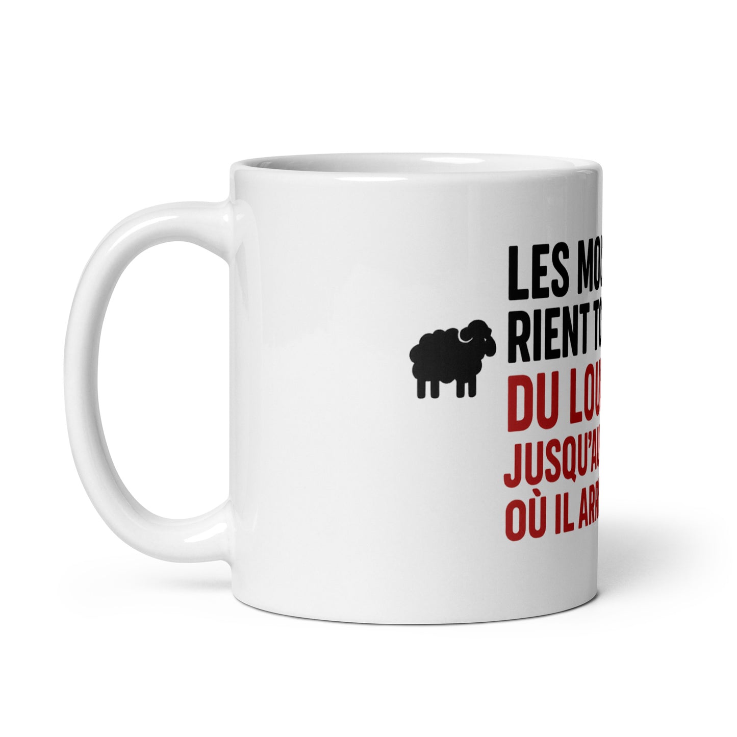 Mug - Les moutons rient toujours du loup… jusqu’au jour où il arrive.