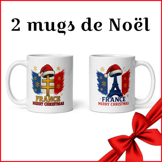 2 mugs de Noël